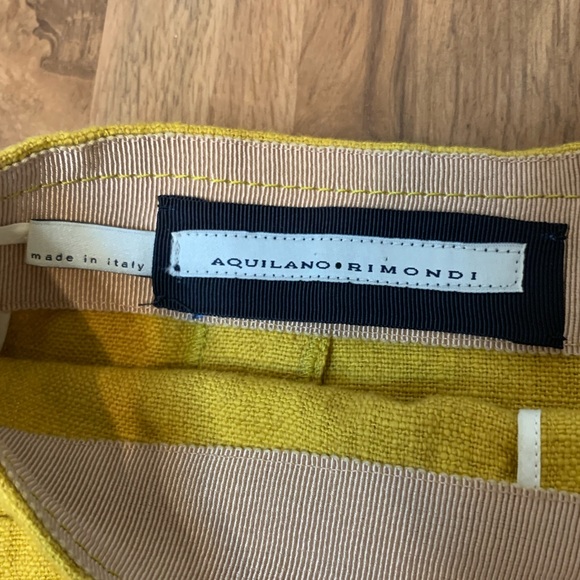 Aquilano Rimondi Knee Length Mustard Skirt - Picture 8 of 9